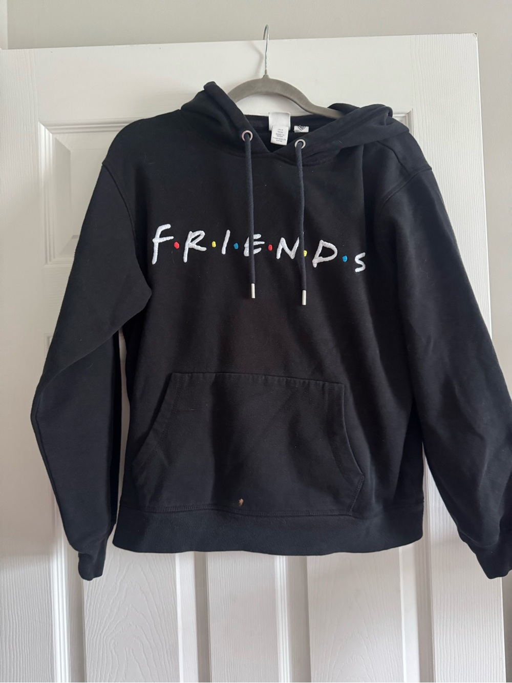 H&M Black Friends Hoodie with Warner Bros. Tag